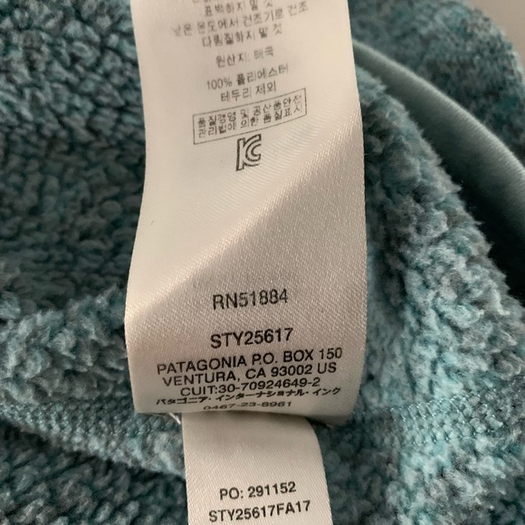 Patagonia M Better Sweater Steam Blue Quarter Zip Jacket EUC - Picture 13 of 15